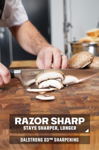 DALSTRONG Gladiator Series ELITE Chef Knife - 8 inch Blade - Professional Full Tang - Razor Sharp - Forged HC German Ste