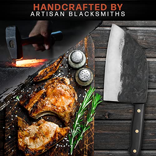High-Quality Handmade Serbian Chef Knife for Meat Cutting - Ideal for Professional Chefs and Meat Enthusiasts
| 7" Prof
