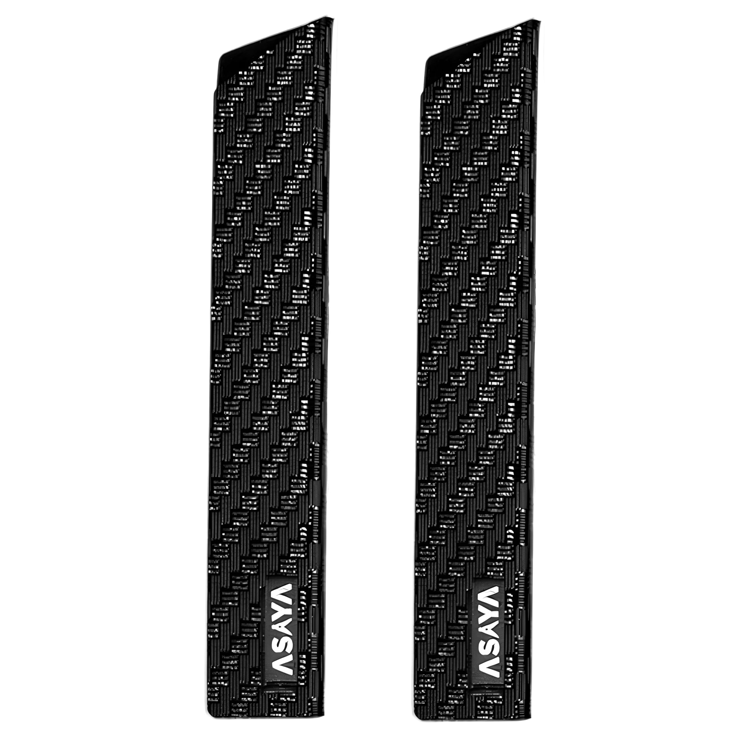 Asaya Professional Knife Edge Guards for Kitchen Knives - Streak Proof Covers - 6" x 1" - Extra Strength, ABS Plastic &